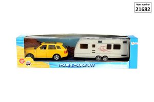 Auto met Caravan