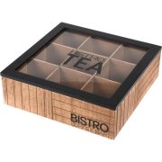 Theekist Bistro 9-vaks 24x24x7,5cm