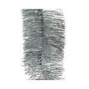 Decoris Guirlande kerst lametta glans 7.5cm x 270cm zilver